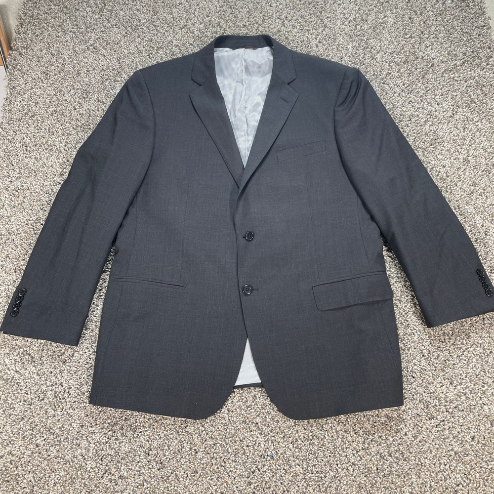 Brooks Brothers Explorer Traditional Blazer Men's 45R Charcoal Gray Wool Blend